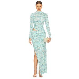 SIEDRES Arni Dress in Multi 38 New Womens Cut Out Maxi Gown